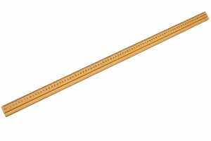 Grooved Meter Ruler – Wooden